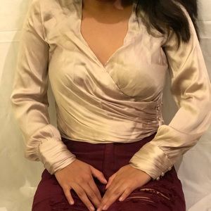 Satin Long sleeve blouse